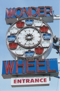 Wonder Wheel Signage Card